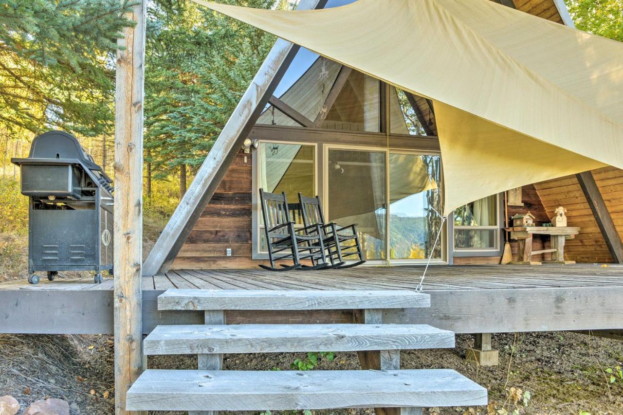 Irwin A-Frame Cabin With Deck And Mountain Views! Bagian luar foto